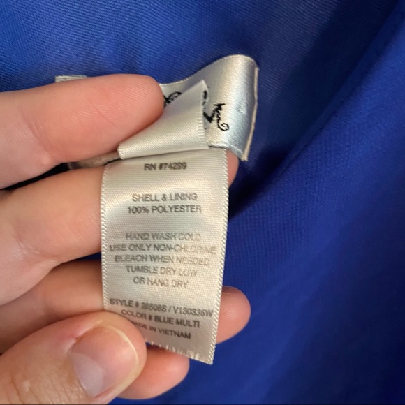 🌺 2 for $23 🌺 Sweet Storm Royal Blue Paisley Print Dress - Picture 6 of 9